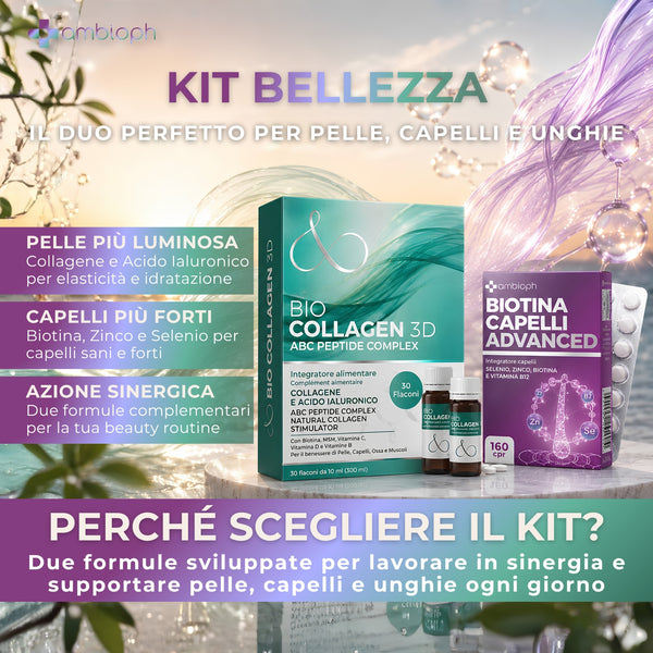 KIT BELLEZZA - BIO COLLAGEN 3D & BIOTINA CAPELLI ADVANCED