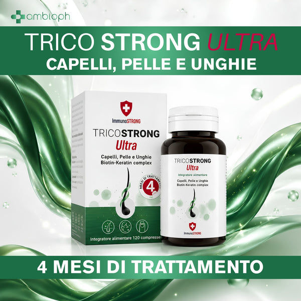 TricoSTRONG Ultra - Integratore Capelli Biotina Cheratina Complex 
