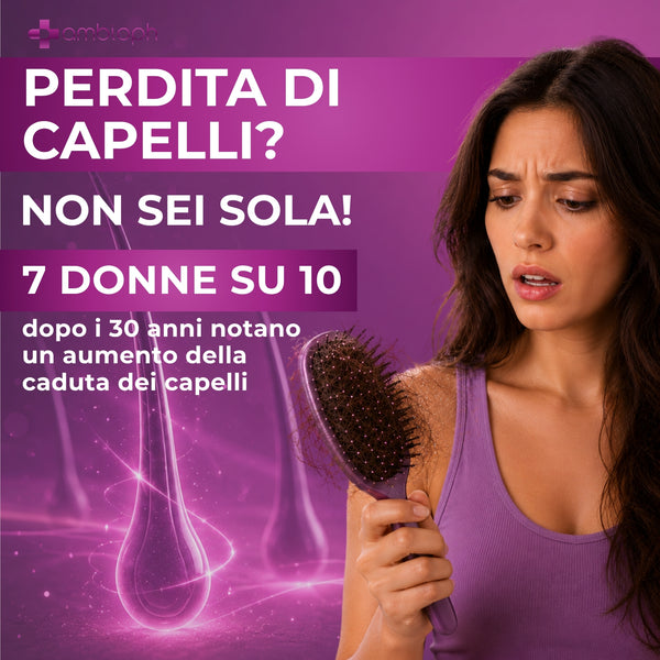 Biotina Capelli ADVANCED - Integratori per Capelli con Zinco, Selenio e Vitamina B12 – Formula rinforzante e di Crescita capelli, unghie e pelle – 160 cpr, Vitamine per capellì. BIOTINA - Ambioph