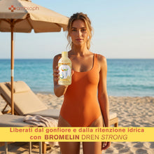 Bromelin Strong | Integratore Drenante da Bere | Bromelina e 6 Principi Attivi | Benessere delle Gambe e Microcircolo | 500 ml