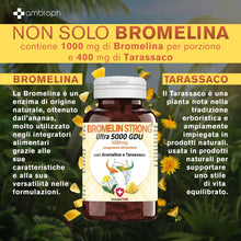 Bromelina Forte 5000 GDU | Bromelina e Tarassaco Alto Dosaggio | Integratore per il Drenaggio e il Benessere Digestivo