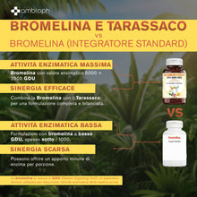 Bromelina Forte 5000 GDU | Bromelina e Tarassaco Alto Dosaggio | Integratore per il Drenaggio e il Benessere Digestivo