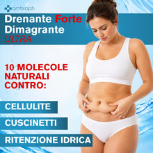 Dima Drena Strong Ultra- Drenante forte dimagrante anticellulite, per Gambe Leggere e pancia piatta. Drenante forte dimagrante anticellulite con Bromelina, Centella, Betulla 