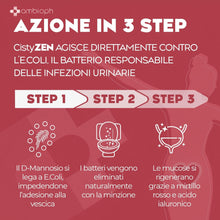 Cistyzen, D‑mannosio e Mirtillo Rosso – Integratore Naturale per CISTITE, Infezioni Urinarie