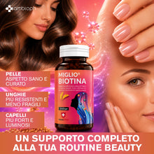 Miglior Biotina Capelli - Integratori per capelli con Miglio, Biotina, Cheratina e Zinco per capelli, pelle e unghie