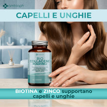 Bio Collagene Marino 180 Compresse da 1000 mg – Integratore Alimentare con Collagene Marino, Acido Ialuronico, Vitamina C, Coenzima Q10, Vitamina D, Biotina e Zinco – Supporto Pelle, Capelli e Unghie