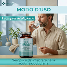 Bio Collagene Marino 180 Compresse da 1000 mg – Integratore Alimentare con Collagene Marino, Acido Ialuronico, Vitamina C, Coenzima Q10, Vitamina D, Biotina e Zinco – Supporto Pelle, Capelli e Unghie