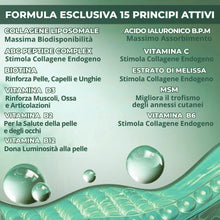 Collagene da Bere - Collagene e Acido Ialuronico, Biotina, Msm & Vitamina C. Collagen Idrolizzato, in Sinergia con ABC collagen stimulator Peptide, Collagen per ossa e articolazioni 
