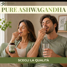 Pure Ashwagandha 180 Compresse da 500 mg – Integratore Alimentare con Ashwagandha KSM-66 e Teanina – Supporto per Relax, Benessere Mentale ed Equilibrio Psicofisico