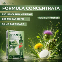 CARDO MARIANO – Detox Fegato con Estratto di Carciofo e Tarassaco. Depura fegato, con l’80% di silimarina. Cardo Mariano Fegato, 120 cpr alto dosaggio. Funzione epatica & detox fegato e intestino