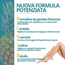 Dima Drena Strong Ultra- Drenante forte dimagrante anticellulite, per Gambe Leggere e pancia piatta. Drenante forte dimagrante anticellulite con Bromelina, Centella, Betulla
