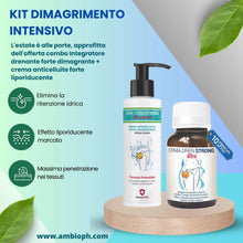 KIT BENESSERE DRENANTE INTENSIVO | Integratore Drenante + Crema Levigante Modellante con Bromelina