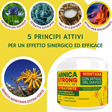 Arnica gel Forte - Arnica per cavalli uso amano e l'artiglio Del Diavolo per dolore cervicale  e lombare