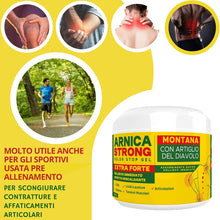 Arnica gel Forte - Arnica per cavalli uso amano e l'artiglio Del Diavolo per dolore cervicale  e lombare