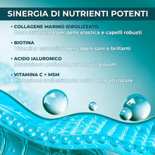 Collagene da Bere - Collagene e Acido Ialuronico, Biotina, Msm & Vitamina C. Collagen Idrolizzato, in Sinergia con ABC collagen stimulator Peptide, Collagen per ossa e articolazioni