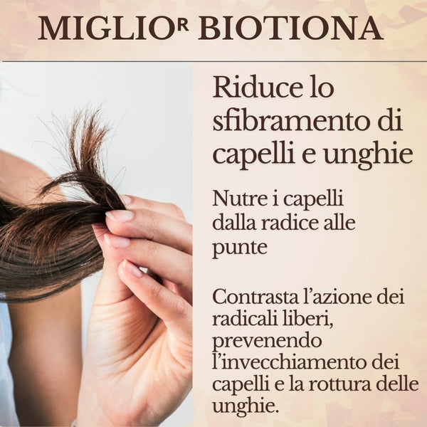 Miglior Biotina Capelli - Integratori per Capelli Con Miglio Biotina Cheratin e Zinco per capelli pelle e unghie