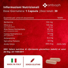Riso rosso fermentato colesterolo - Integratore Colesterolo con Riso Rosso, Berberina, Acido Folico, Spirulina e Astaxantina. Favorisce il mantenimento dei normali livelli di colesterolo