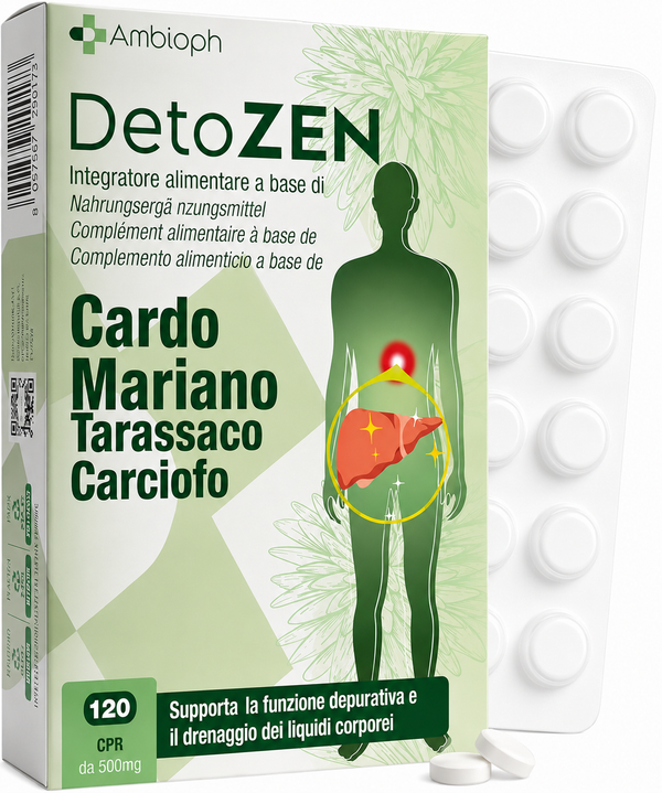 CARDO MARIANO – Detox Fegato con Estratto di Carciofo e Tarassaco. Depura fegato, con l’80% di silimarina. Cardo Mariano Fegato, 120 cpr alto dosaggio. Funzione epatica & detox fegato e intestino